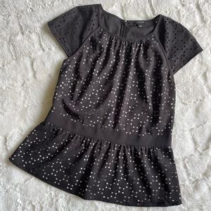 Black blouse top size 4